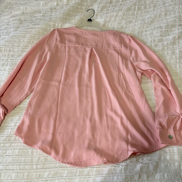 Zenana Pink Button Down Top - Picture 2 of 4